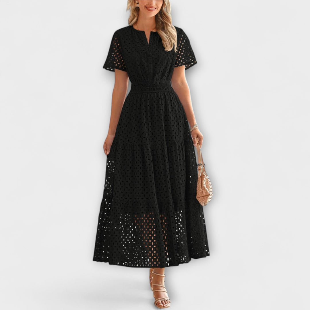Linette - Elegantna ljetna haljina s čipkom