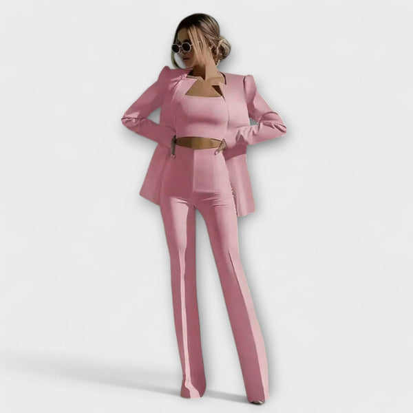 Selina - Elegantni 3-dijelni set (Sako, Top, Hlače)