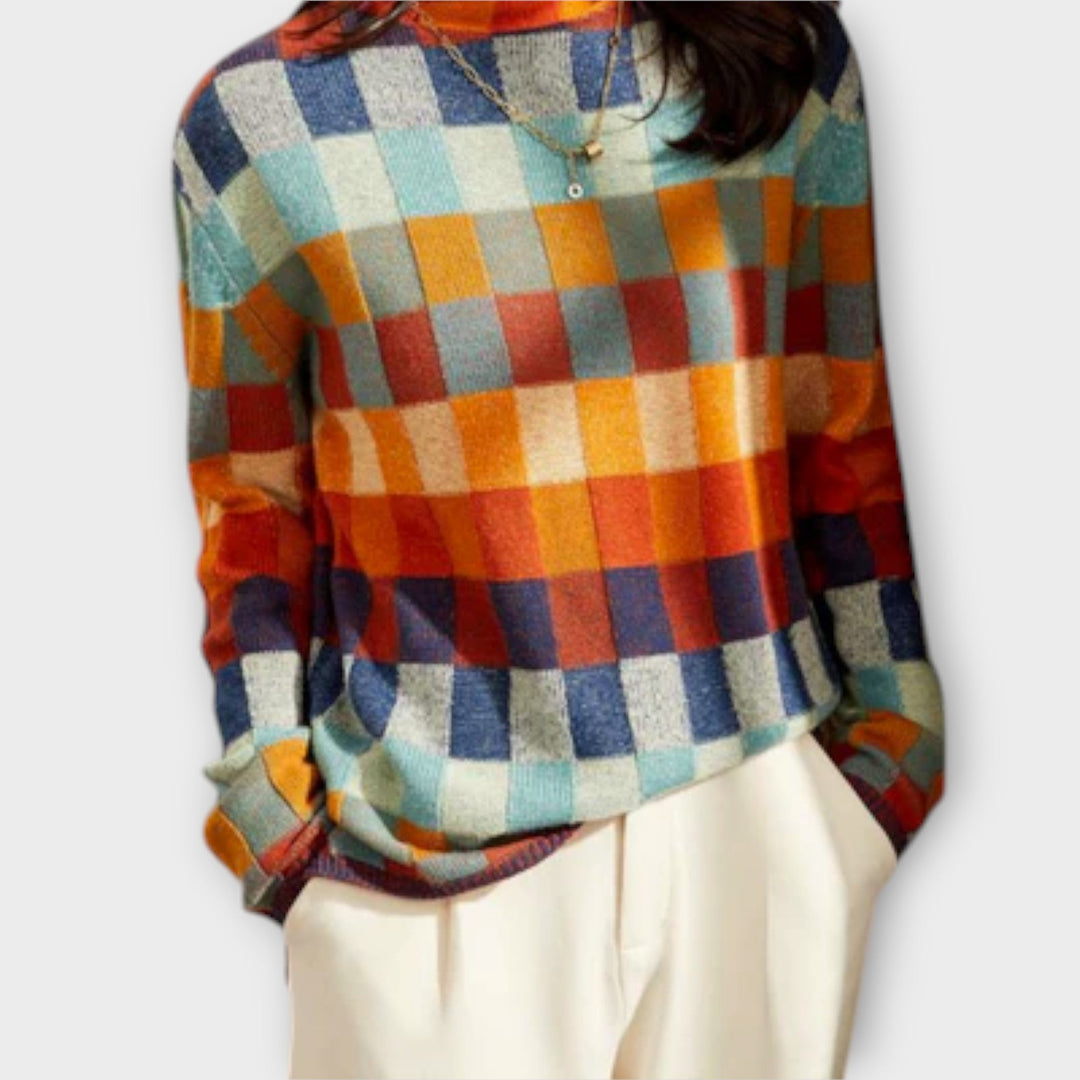 Erika - Patchwork Rolani Pulover
