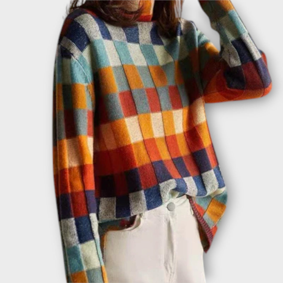 Erika - Patchwork Rolani Pulover