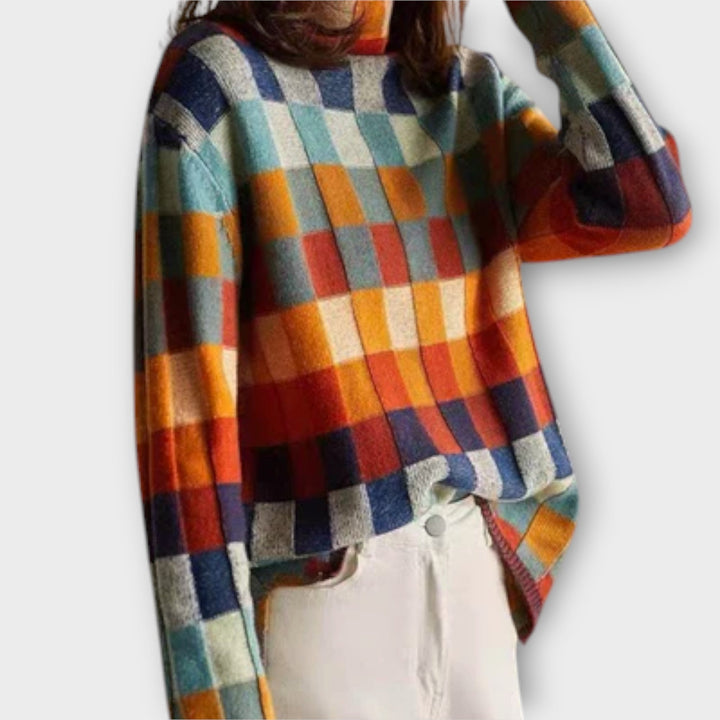 Erika - Patchwork Rolani Pulover