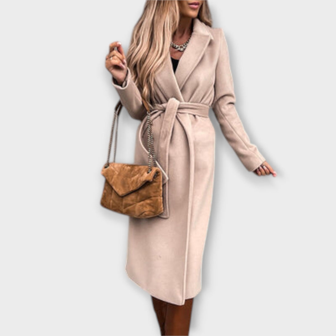 Eliza - Elegantni dugi kaput s remenom