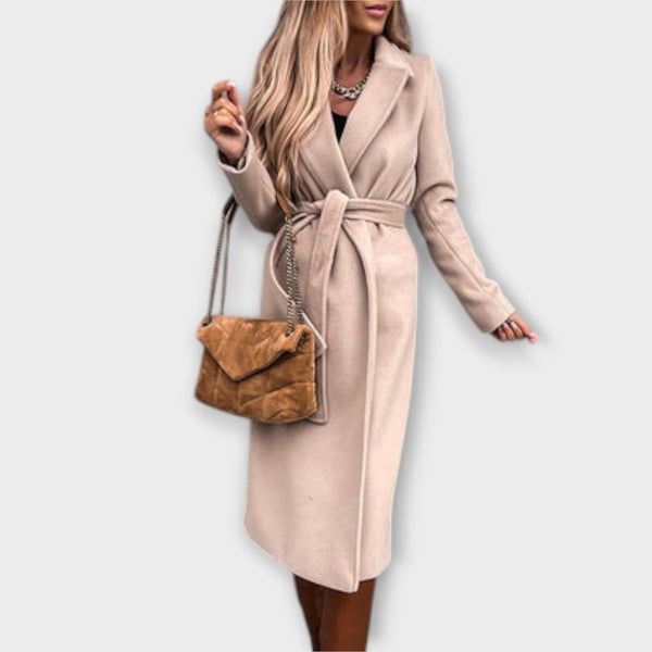 Eliza - Elegantni dugi kaput s remenom