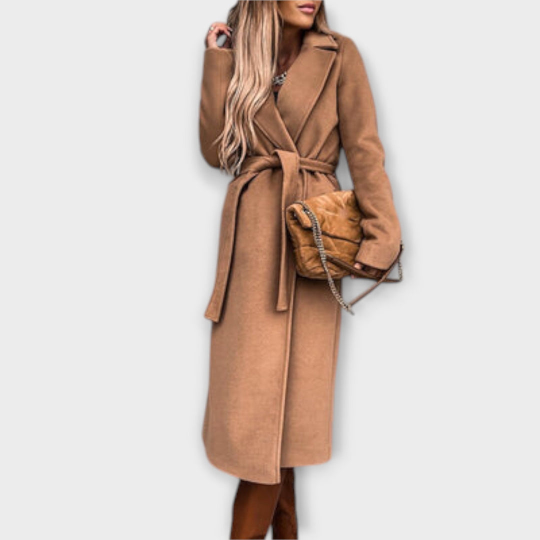 Eliza - Elegantni dugi kaput s remenom