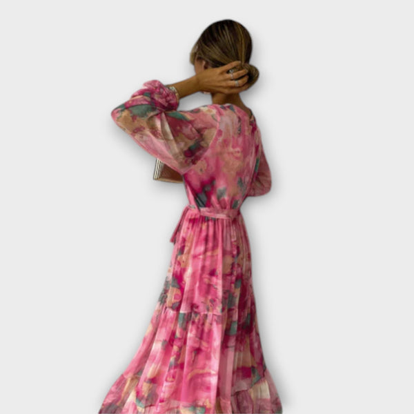 Evelyn - Aquarelni San Maxikleid