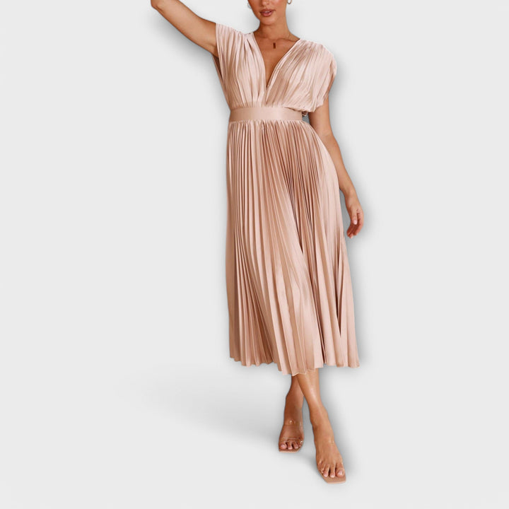 Maria - Elegantna haljina s nabranim detaljima