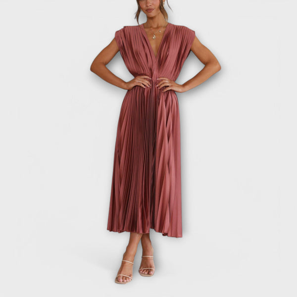 Maria - Elegantna haljina s nabranim detaljima