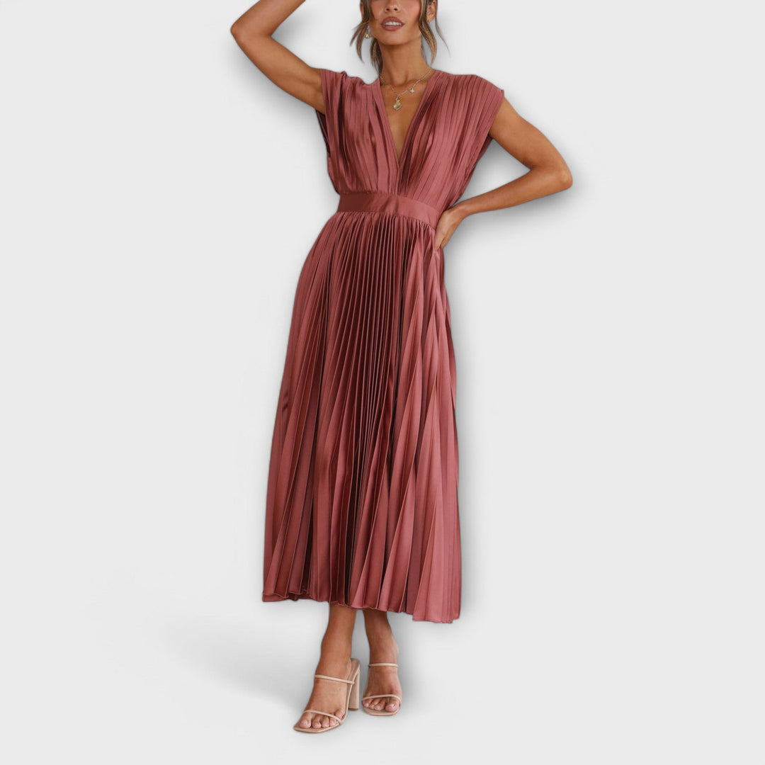 Maria - Elegantna haljina s nabranim detaljima