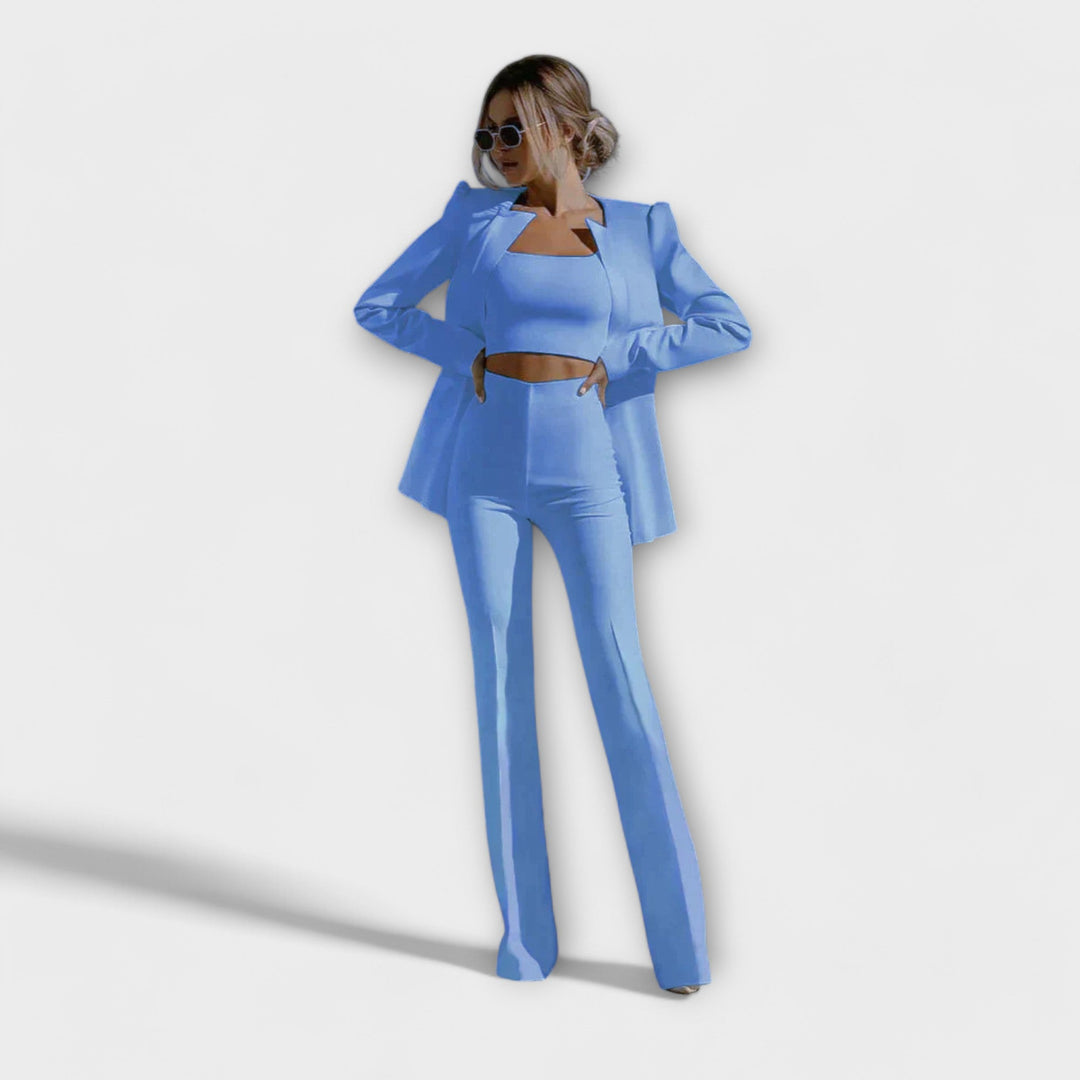 Selina - Elegantni 3-dijelni set (Sako, Top, Hlače)