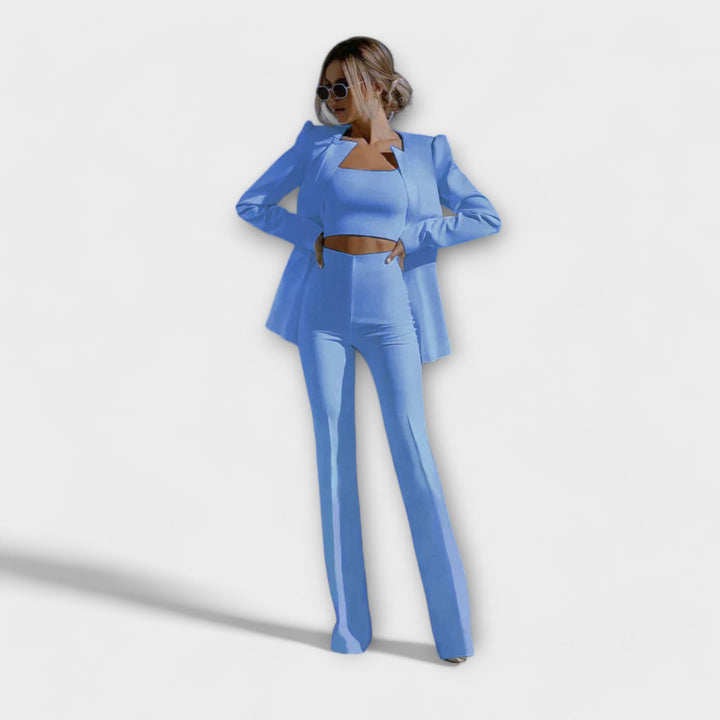 Selina - Elegantni 3-dijelni set (Sako, Top, Hlače)