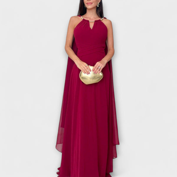 Mabel - Elegantna Max haljina s kapama i visokim prorezom