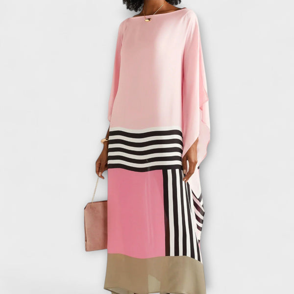 Elenora - Geometrijski kaftan s rezom na leđima