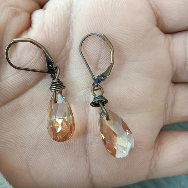 Boho naušnice od vatrenih muha