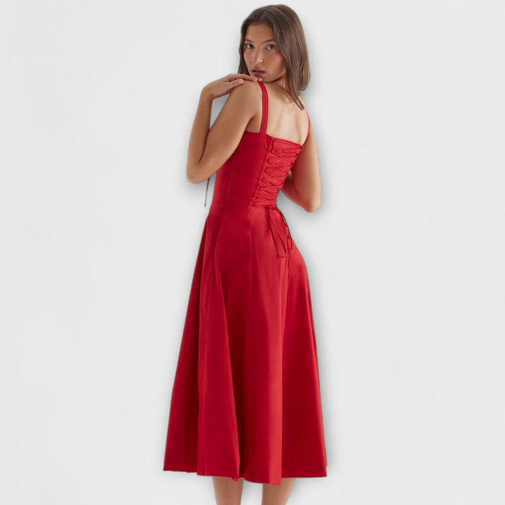 Zipporas - Užećeno bustier haljina s modernim proljetnim cvjetnim uzorkom