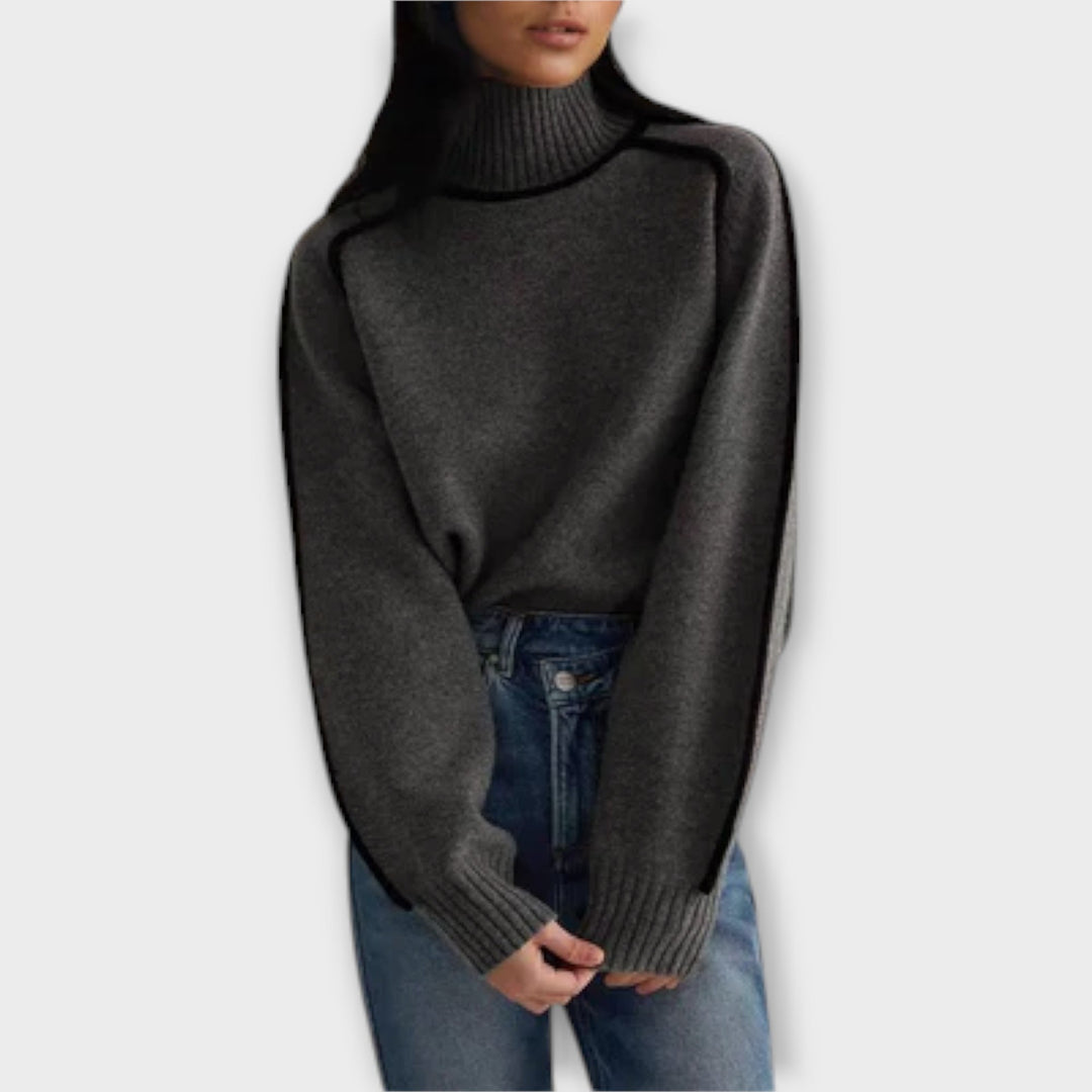 Emilie - Mekani i elegantni pulover s rol kragnom