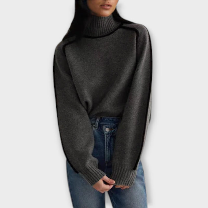 Emilie - Mekani i elegantni pulover s rol kragnom