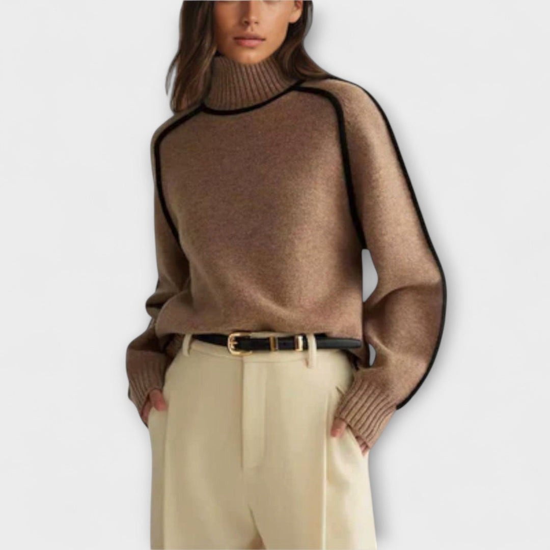 Emilie - Mekani i elegantni pulover s rol kragnom