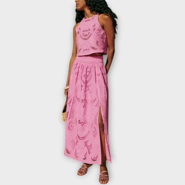 Milla - Zapanjujući Cutout Čipkasti Set