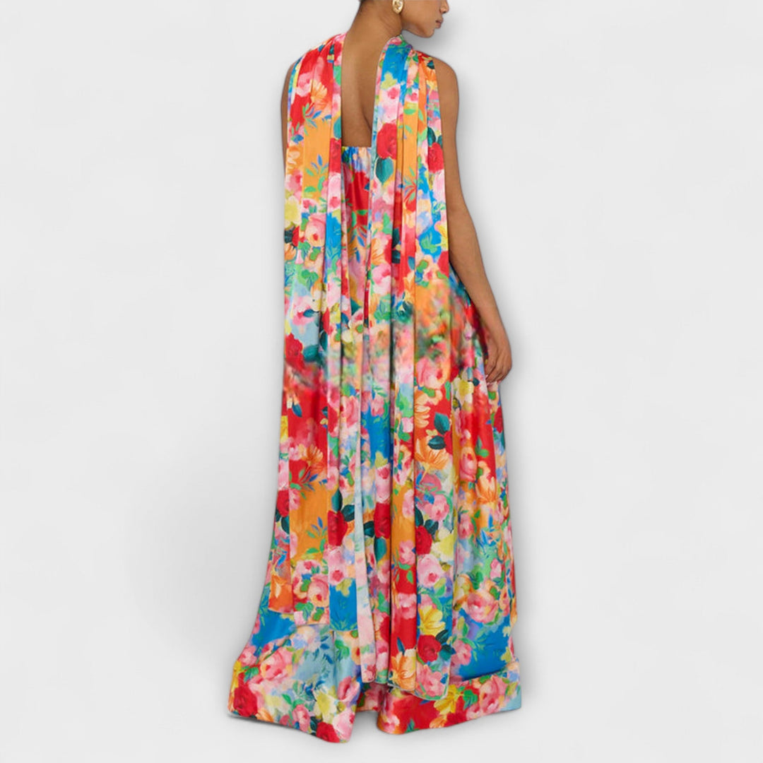 Harlow - Halter Floral Maxi Haljina