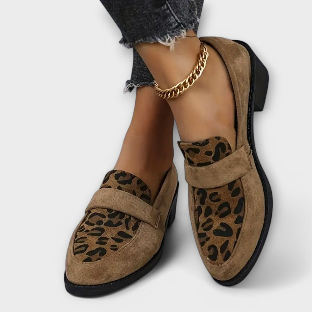 Karla - Elegantne ženske cipele s uzorkom leoparda 