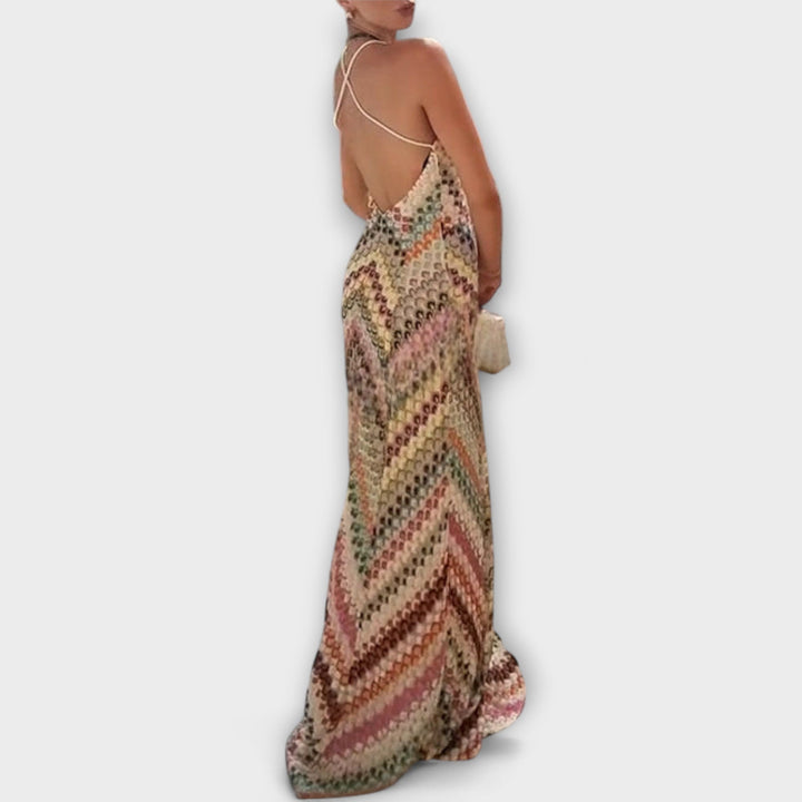 Remi - Missoni Šarena riblja kost Max haljina