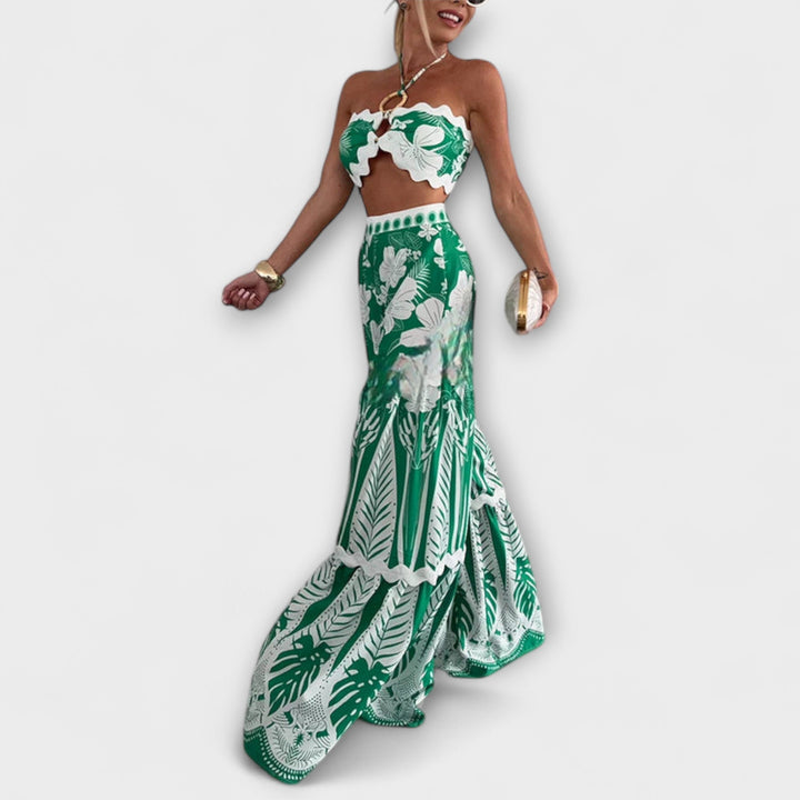 Zella - Cassie Ric Rac Trim Halter Prsten Set
