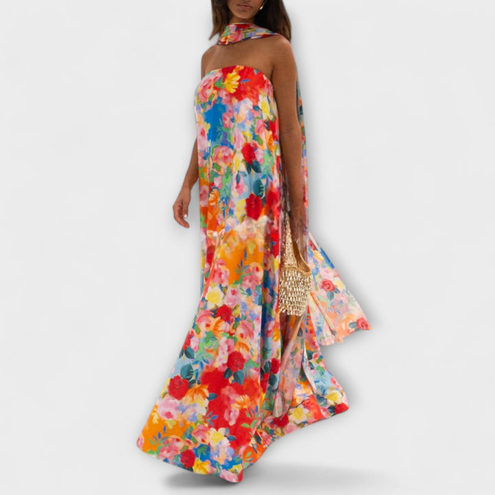 Harlow - Halter Floral Maxi Haljina