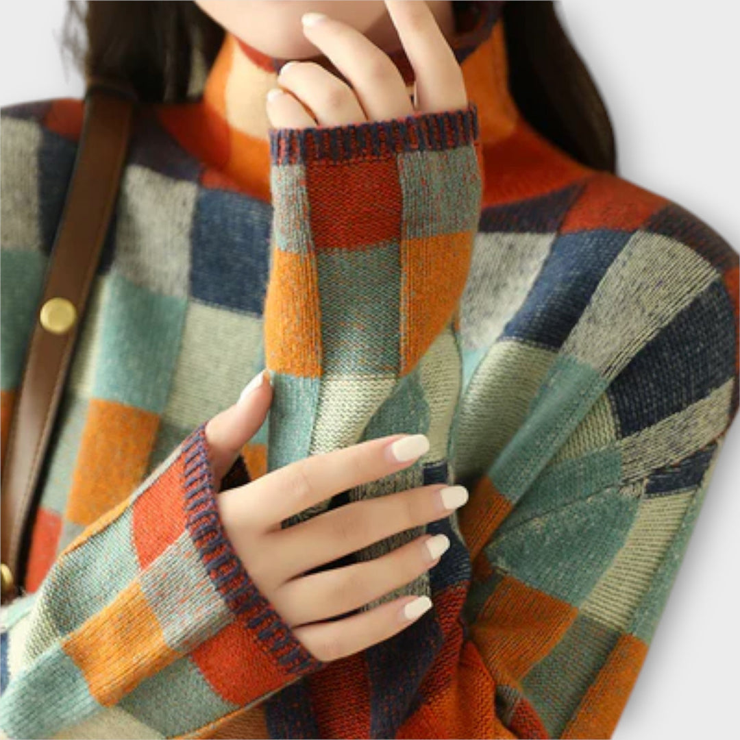 Erika - Patchwork Rolani Pulover