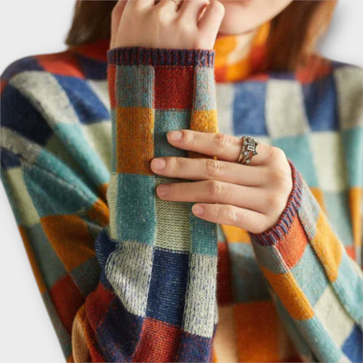 Erika - Patchwork Rolani Pulover