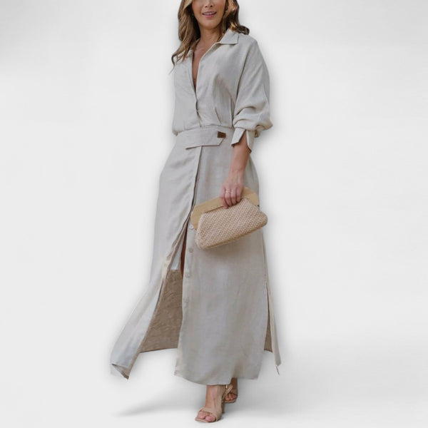 Jeanette - Maxi haljina s V-izrezom