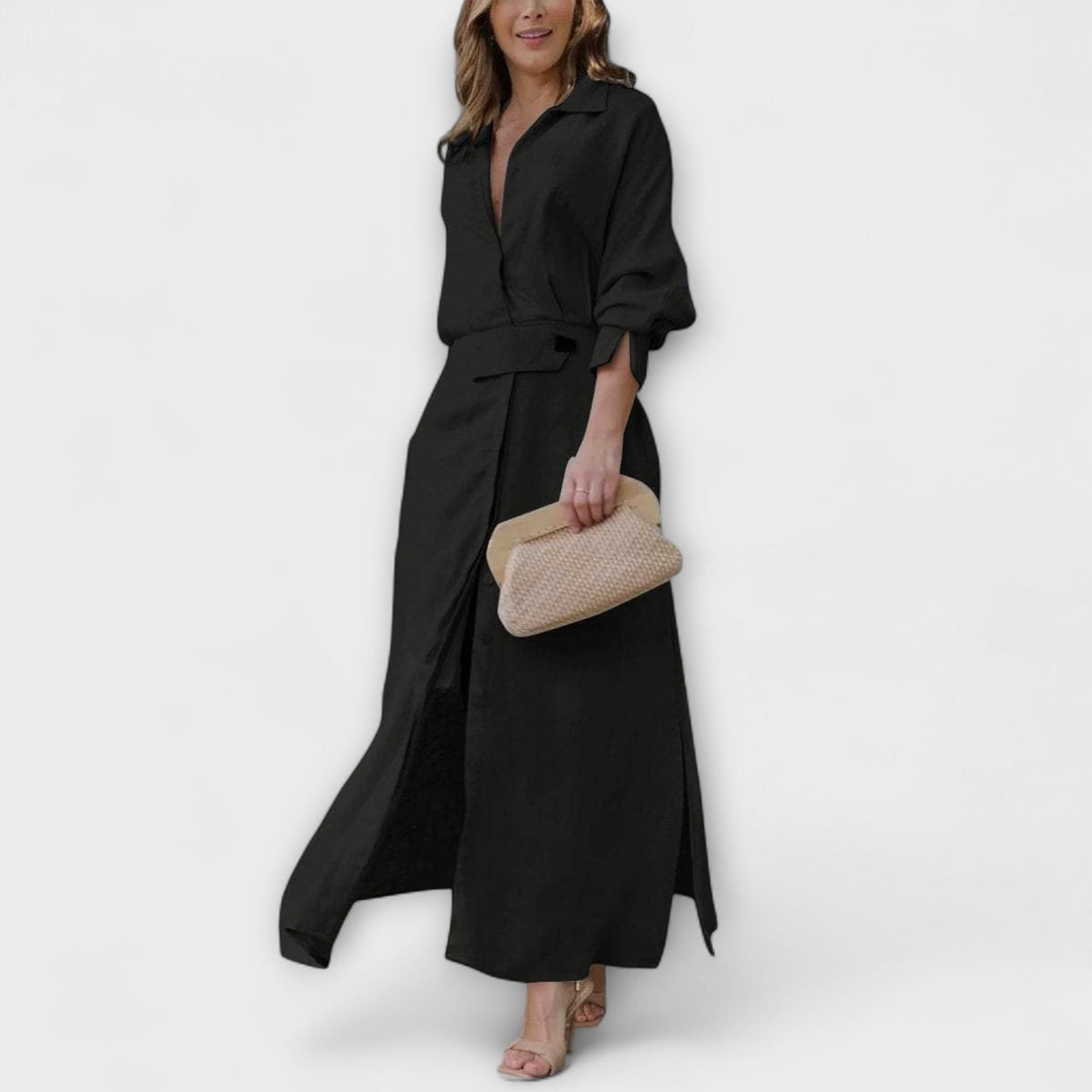 Jeanette - Maxi haljina s V-izrezom