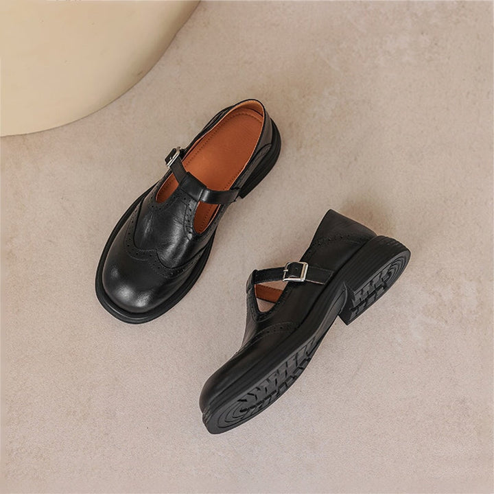 Velda - Elegantne Mary Janes od kože