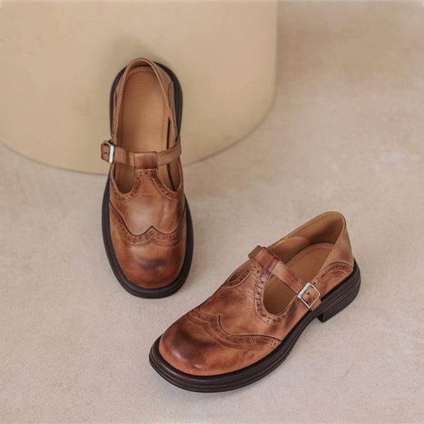 Velda - Elegantne Mary Janes od kože