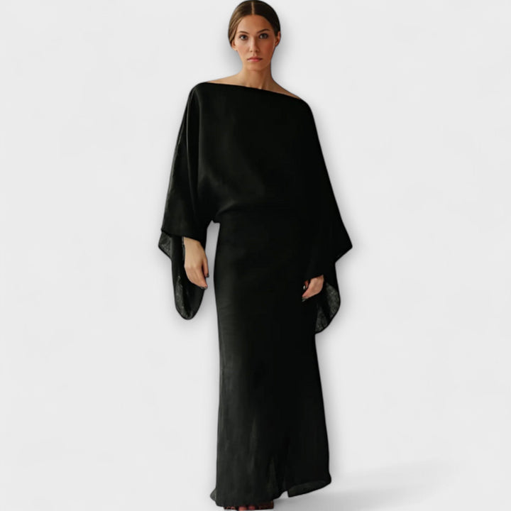 Dana - Kimono haljina od lana i pamuka