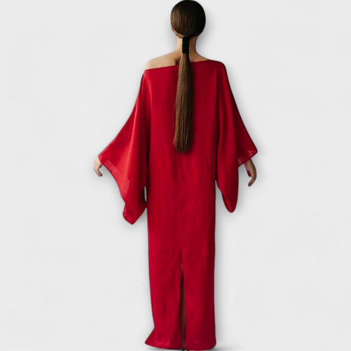 Dana - Kimono haljina od lana i pamuka